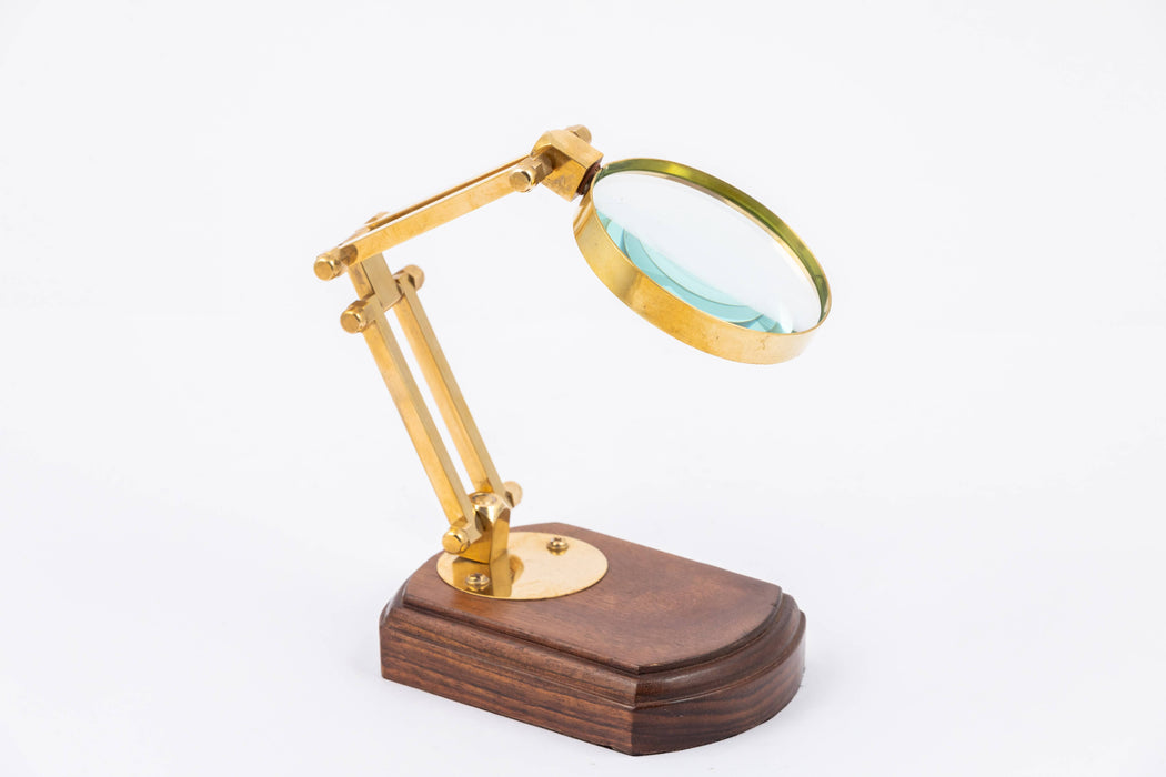 Vintage Magnifying Glass With Stand - Magnifiers