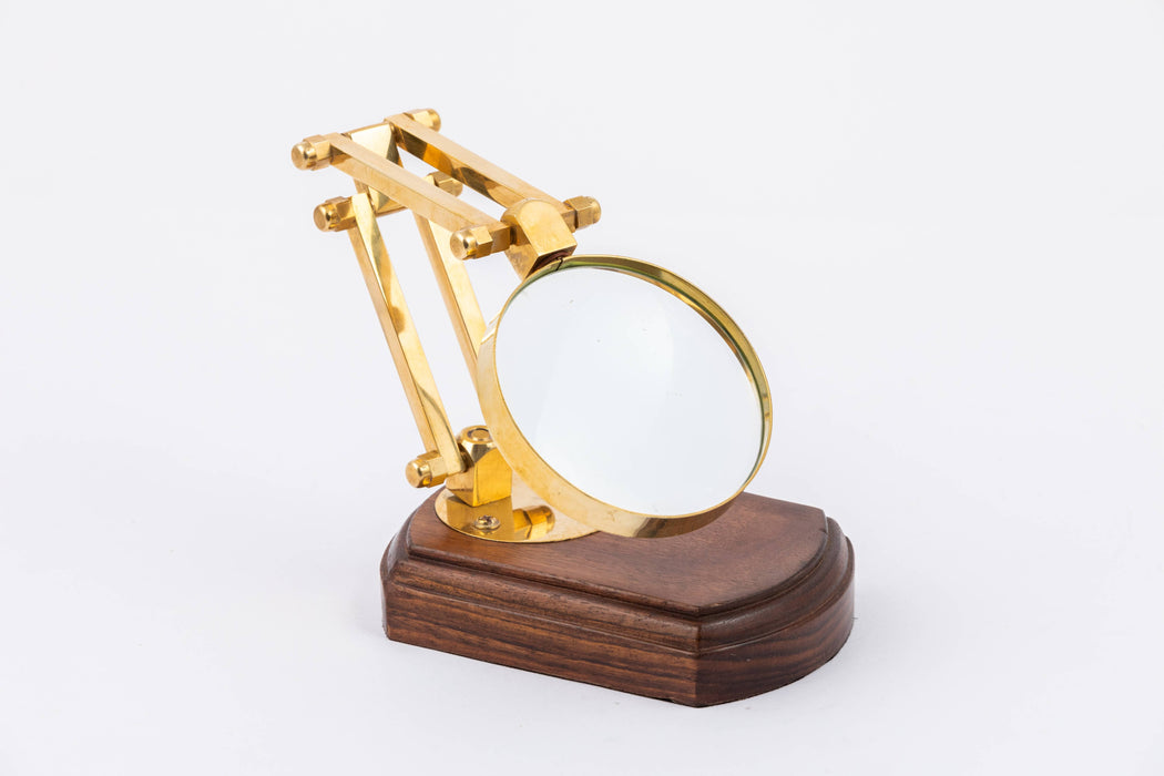 Vintage Magnifying Glass With Stand - Magnifiers