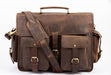 Antique Brown Leather Briefcase