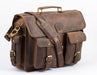 old leather briefcase 