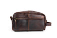 Brown Leather Wash Bags For Men