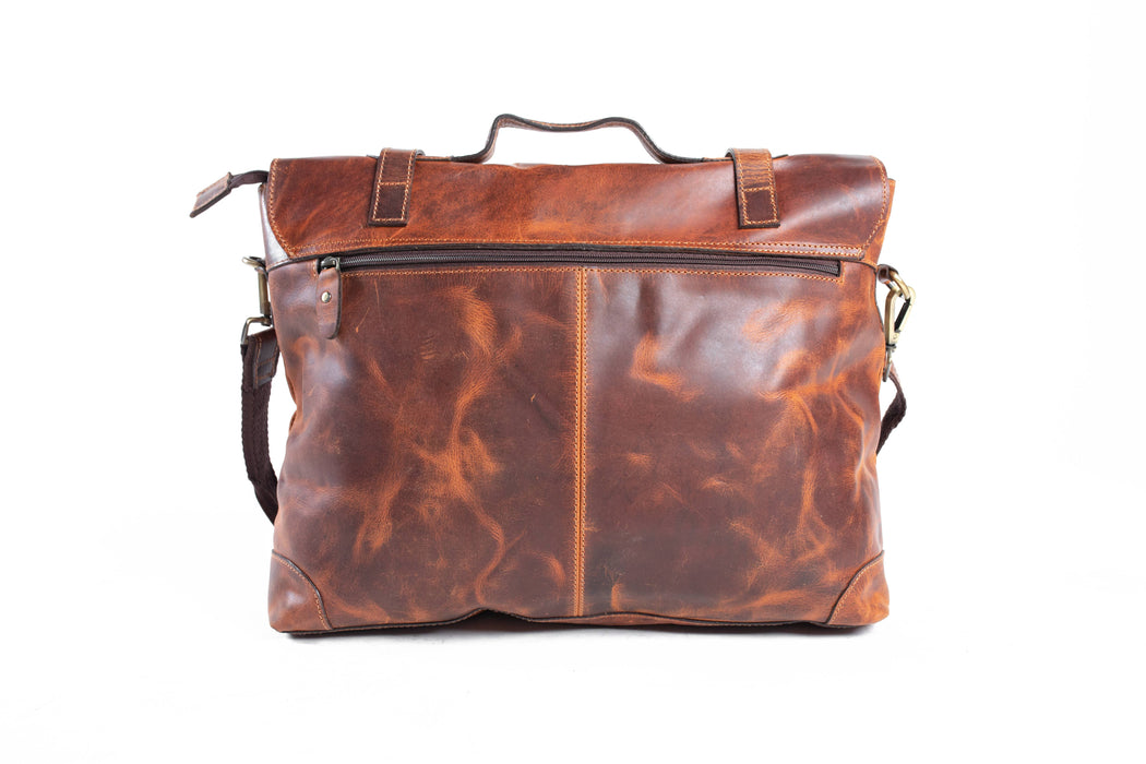 split cowhide leather briefcase 