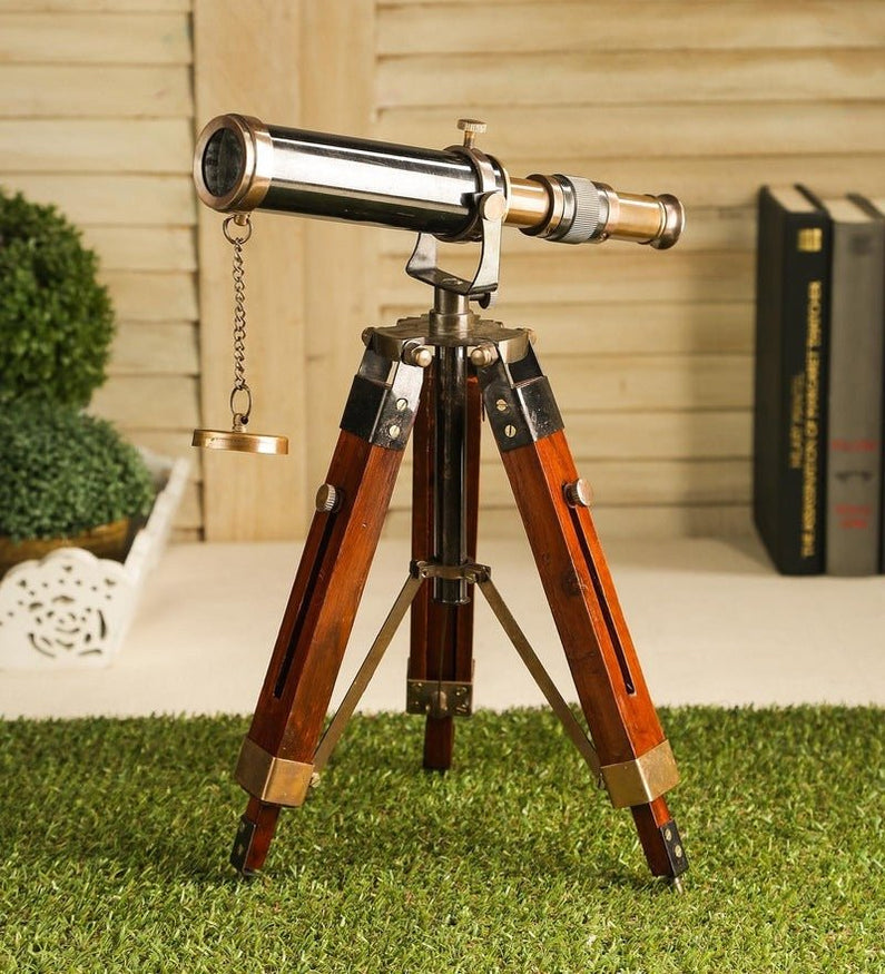 Vintage Brass Telescope With Tripod — The Handmade Store