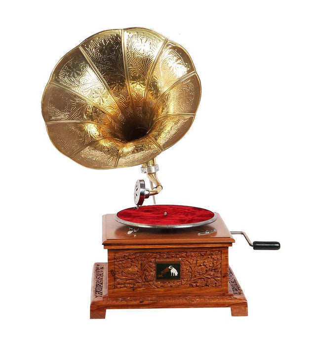 Antique Original Working Gramophone Vintage Gramophone Player