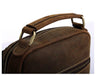 Brown leather small messenger bag